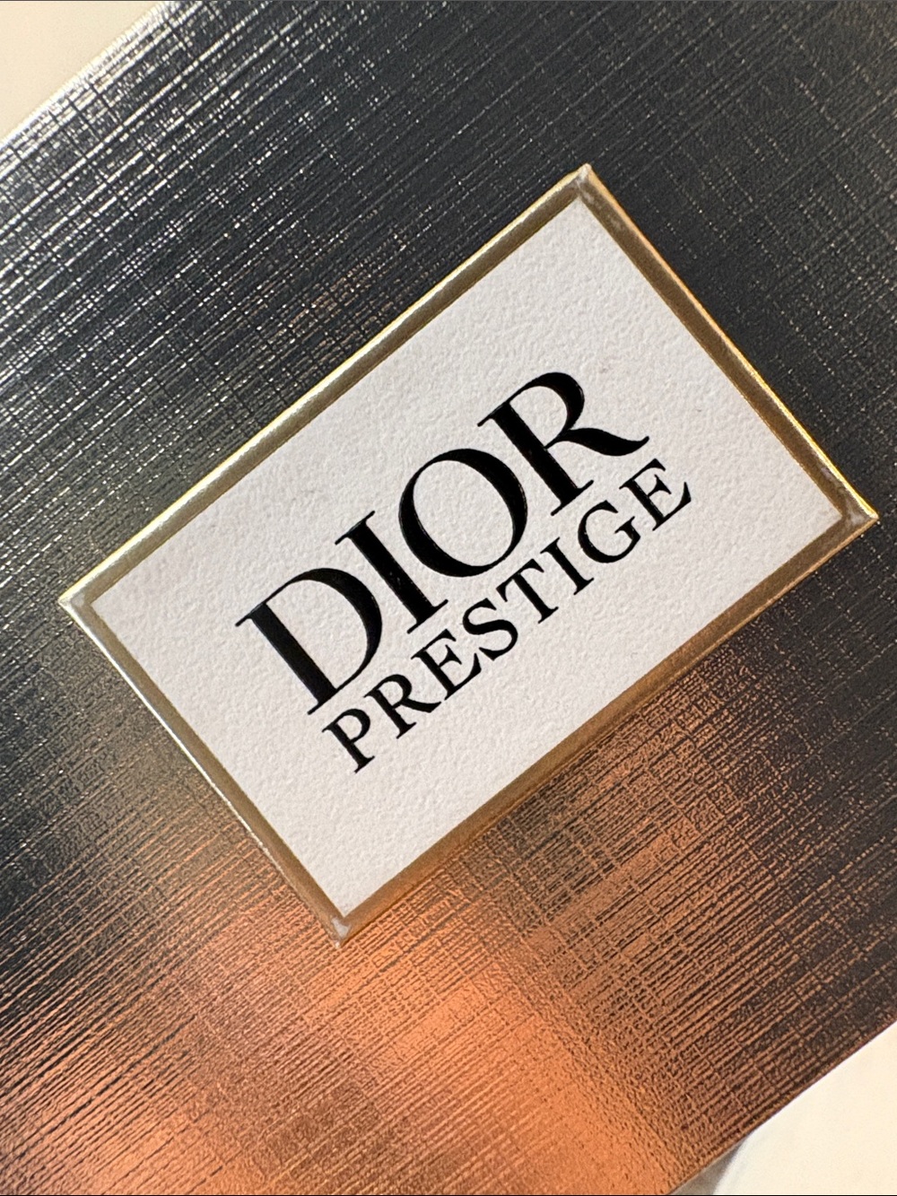 Dior Prestige Box - Gold & White with Black Logo